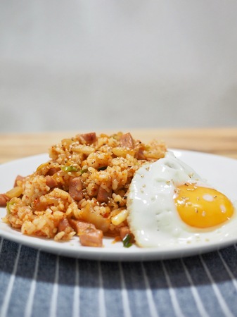 Korean food Kimchi fried riceの写真素材