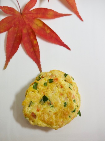 Korean style meatball on the whiteの写真素材