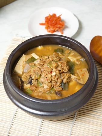 Korean food Chungkukjangの写真素材