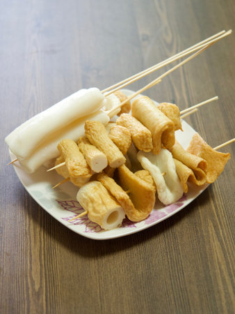 Asian food fish cake, fish pasteの写真素材