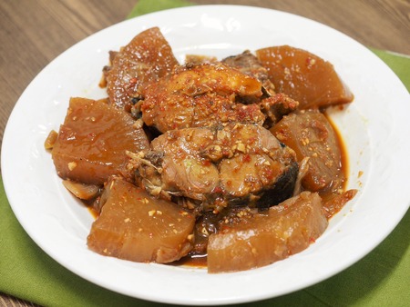 Korean food Stewed mackerelの写真素材