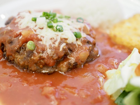 German hamburger steakの写真素材