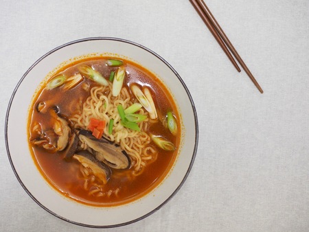 Asian food ramenの写真素材
