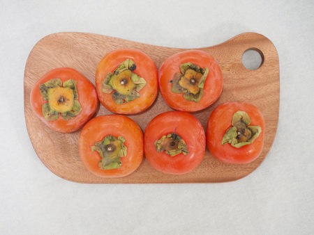 Fruits of Korea Ripe persimmonの写真素材