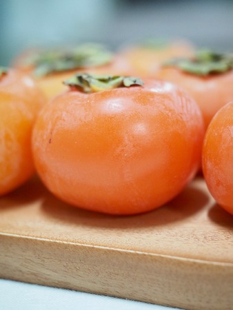 Fruits of Korea Ripe persimmonの写真素材