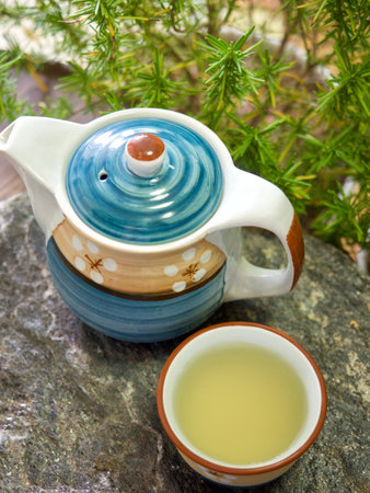 Asian traditional drink green tea