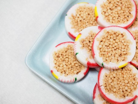 Korean traditional candy, Rice cookieの写真素材