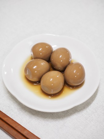 Asian food Soy Sauce Braised Quail Eggsの写真素材