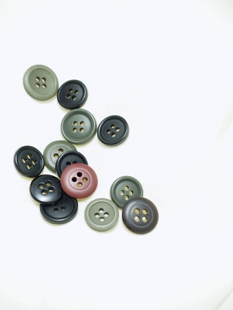 Clothes button, button, needle, clothingの写真素材