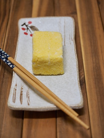 Korean food Pumpkin Rice Cakeの写真素材