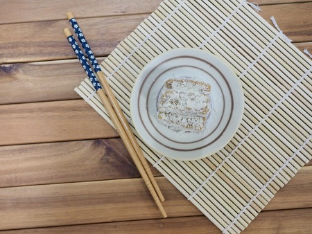 Korean traditional food Injeolmi, rice cakeの写真素材