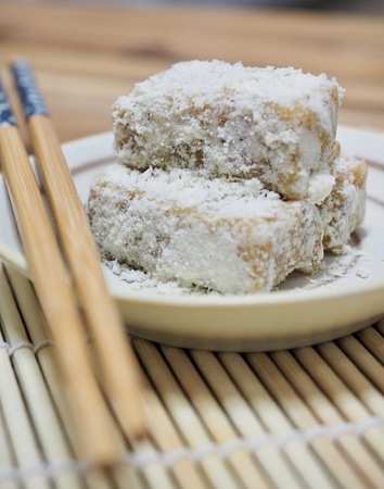 Korean traditional food Injeolmi, rice cakeの写真素材