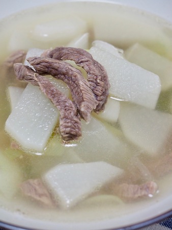 Korean food Beef radish soupの写真素材