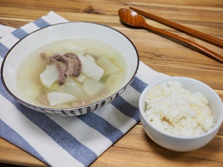Korean food Beef radish soupの写真素材