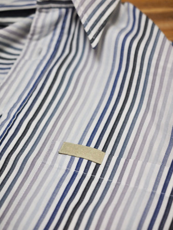 Clothing label, Striped shirt