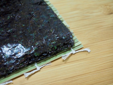 Korean food laver, seasoned laverの写真素材