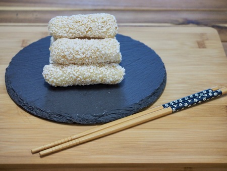 Korean traditional cookie yugwaの写真素材