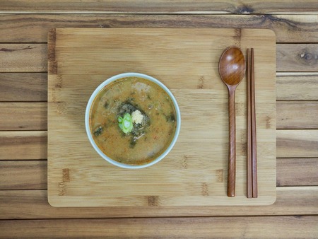 Korean food Loach soup, Chueo-tangの写真素材