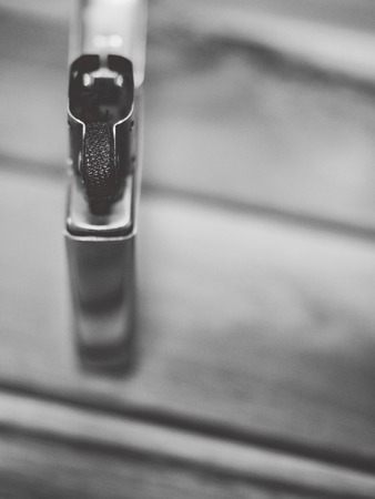 Lighter, black and white photo, vintageの写真素材