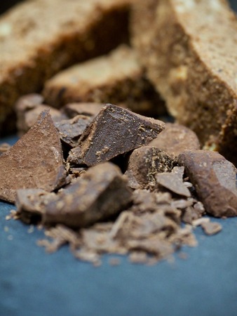 Chocolate cookies and chocolateの写真素材