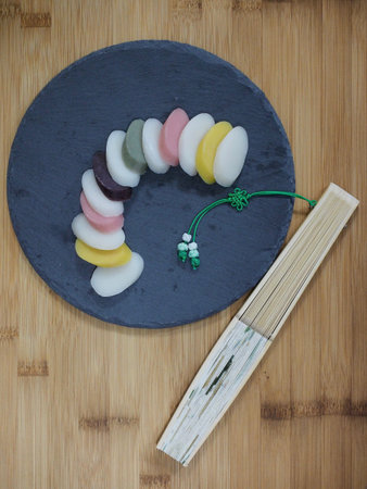Korean food, Five colors Bar rice cake