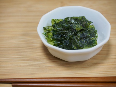 Korean food Dried laver, laver powderの写真素材
