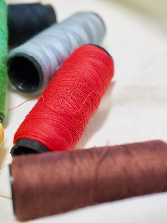A thread of various colors