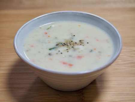 Korean food Beef and Vegetable Rice Porridge