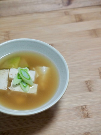 Asian food Soybean Paste Stew, miso soupの写真素材