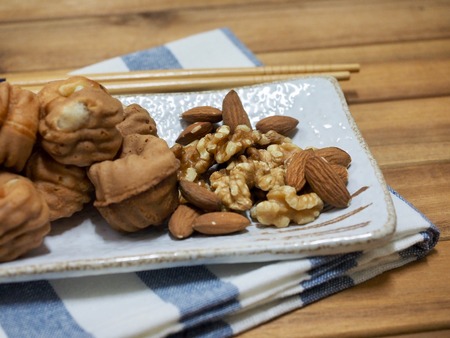 Korean Food Walnut Sweetsの写真素材