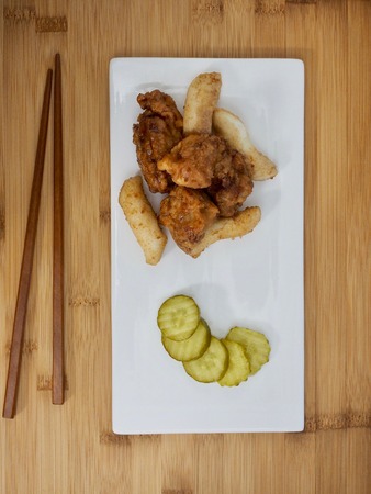 Sweet and sour chickenの写真素材