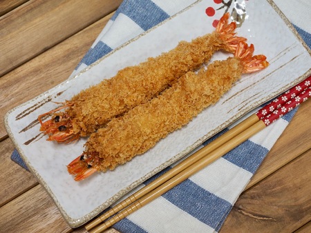 Asian food Deep-fried Shrimpsの写真素材