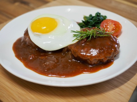 German hamburger steakの写真素材