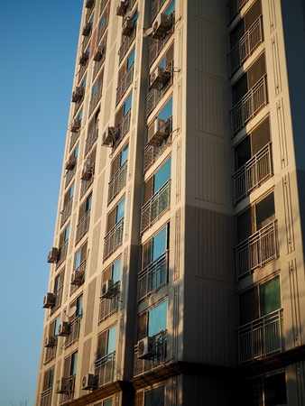 Apartment in Korea Cheongju Cityの写真素材