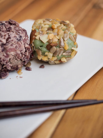 Korean traditional food Jeju omegi rice cake