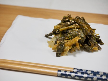 Korean food outer leaves stir-fry, Woolziの写真素材