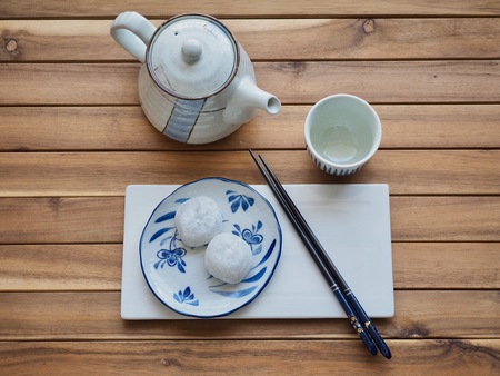 Asian traditional food glutinous rice cakeの写真素材