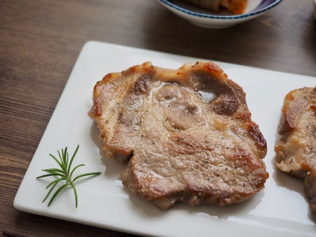 Korean food Grilled Pork Neckの写真素材