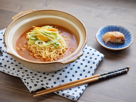 Asian food ramen, Instant Ramenの写真素材