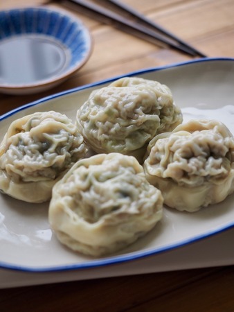 Asian food dumplings, Dim sum, Meat Dumplingsの写真素材