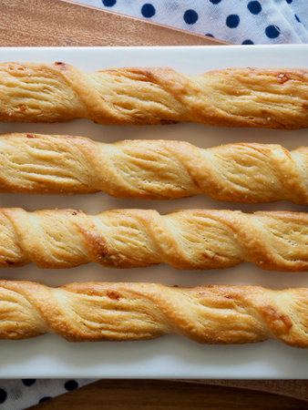 twisted bread stick, Cheese stick cookies