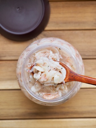 Korean food Salted shrimpの写真素材