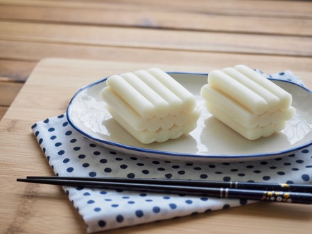 Korean Food Stir-fried Rice Cake, Tteok-bokkiの写真素材