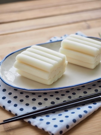 Korean Food Stir-fried Rice Cake, Tteok-bokkiの写真素材