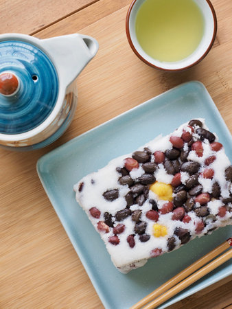 Korean food bean Snow White Rice Cake, Baek-seolgi