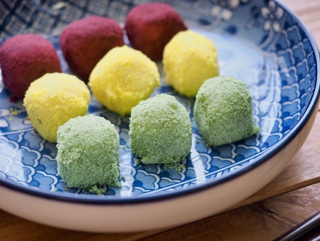Asian food gyeongdan, rice ball cakeの写真素材