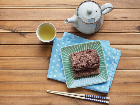 Korean traditional food steamed rice cake