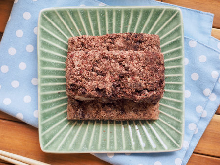 Korean traditional food steamed rice cake