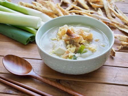 Korean food Dried pollack soupの写真素材