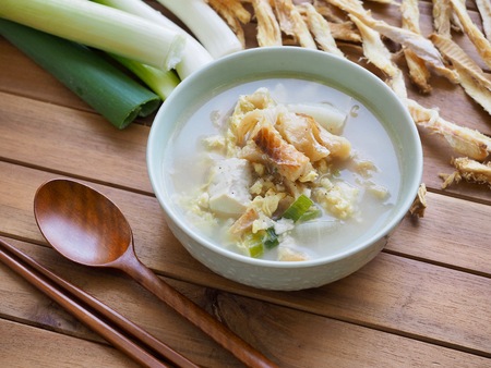 Korean food Dried pollack soupの写真素材